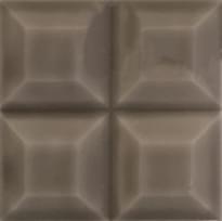 Плитка Diffusion Metro New-York Biseaute Rockefeller Gris 10x10 см, поверхность глянец, рельефная