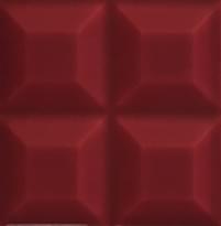 Плитка Diffusion Metro New-York Biseaute Rockefeller Lie De Vin 10x10 см, поверхность глянец, рельефная