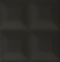 Плитка Diffusion Metro New-York Biseaute Rockefeller Noir Matt 10x10 см, поверхность матовая