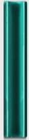 Плитка Diffusion Metro Paris Special Gorge Vert Turquoise 13 2.5x15 см, поверхность глянец
