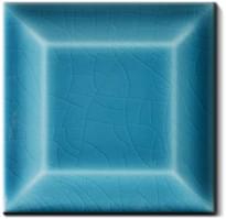 Плитка Diffusion Metro Paris Biseaute Bleu Chinois 20 7.5x7.5 см, поверхность глянец