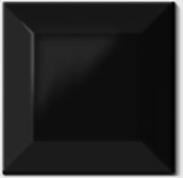 Плитка Diffusion Metro Paris Biseaute Noir 32 7.5x7.5 см, поверхность глянец