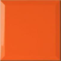 Плитка Diffusion Metro Paris Biseaute Orange 62 15x15 см, поверхность глянец