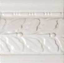 Плитка Diffusion Metro Pieces Speciales Feuille De Chene Ivoire 8 15x15 см, поверхность глянец, рельефная