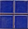 Плитка Diffusion Peter And Stone Inserts Diams Salernes Bleu Fonce 5x5 см, поверхность глянец
