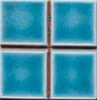Плитка Diffusion Peter And Stone Inserts Diams Salernes Turquoise 5x5 см, поверхность глянец