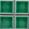 Плитка Diffusion Peter And Stone Inserts Diams Salernes Vert Fonce 5x5 см, поверхность глянец
