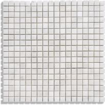 Плитка Diffusion Peter And Stone Mosaique Marbre Blanc 1.5x1.5 Cm 30x30 см, поверхность глянец