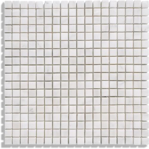 Diffusion Peter And Stone Mosaique Marbre Blanc 1.5x1.5 Cm 30x30