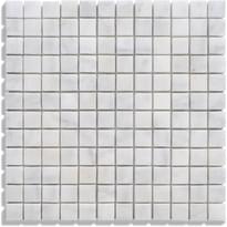 Плитка Diffusion Peter And Stone Mosaique Marbre Blanc 2.3x2.3 Cm 30x30 см, поверхность глянец