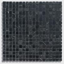 Плитка Diffusion Peter And Stone Mosaique Marbre Noir 1.5x1.5 Cm 30x30 см, поверхность глянец