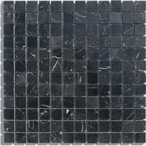 Плитка Diffusion Peter And Stone Mosaique Marbre Noir 2.3x2.3 Cm 30x30 см, поверхность глянец
