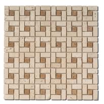 Плитка Diffusion Peter And Stone Small Labyrinth Classic Noce 30.5x30.5 см, поверхность матовая