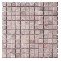 Плитка Diffusion Peter And Stone Square 2.3x2.3 Rosso 30.5x30.5 см, поверхность матовая