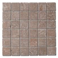 Плитка Diffusion Peter And Stone Square 5x5 Noce 30.5x30.5 см, поверхность матовая