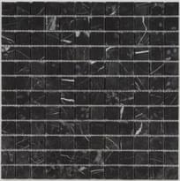 Плитка Diffusion Peter And Stone Stonesticker Noir 2.3x2.3 Cm 30.5x30.5 см, поверхность матовая