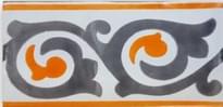 Плитка Diffusion Terracim Frise Melie Orange 7.5x15 см, поверхность глянец