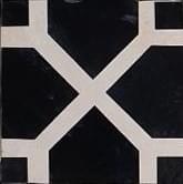 Плитка Diffusion Zellige Decor Eden Noir 10x10 см, поверхность микс