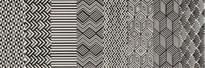 Плитка Dom Ceramiche Concretus Grigio Inserto Deco 33.3x100 см, поверхность матовая