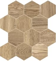 Плитка Dom Ceramiche Craftsman Wood Honey Esagona Mix 35x37.5 см, поверхность матовая