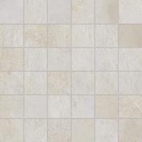 Плитка Dom Ceramiche Entropia Bianco Mosaic 30x30 см, поверхность матовая, рельефная