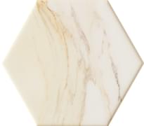 Плитка Domino Ceramika Flare White Hex 11x12.5 см, поверхность глянец