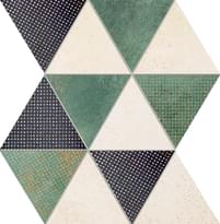 Плитка Domino Ceramika Margot Green Mosaico 25.8x32.8 см, поверхность микс