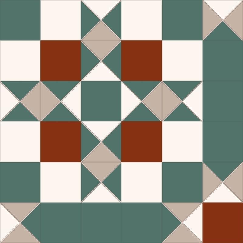 Dual Gres NiceKer Victorian Dreams Windsor Green 45.2x45.2 Dual Gres NiceKer Victorian Dreams Windsor Green 45.2x45.2