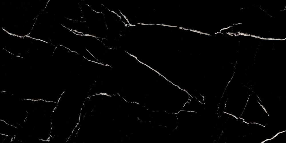 Плитка Duna Nero Marquina Black Panter 60x120 см, поверхность матовая