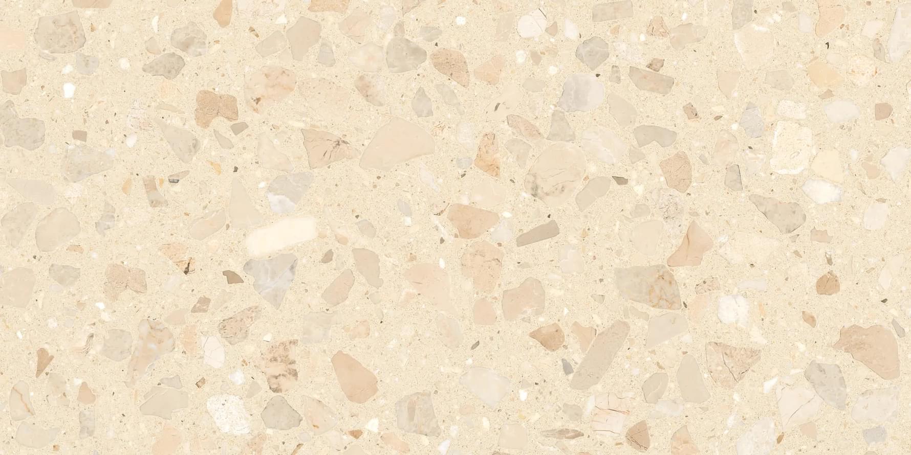 Плитка Duna Venetian Terrazo Beige Levigato 60x120 см, поверхность полированная