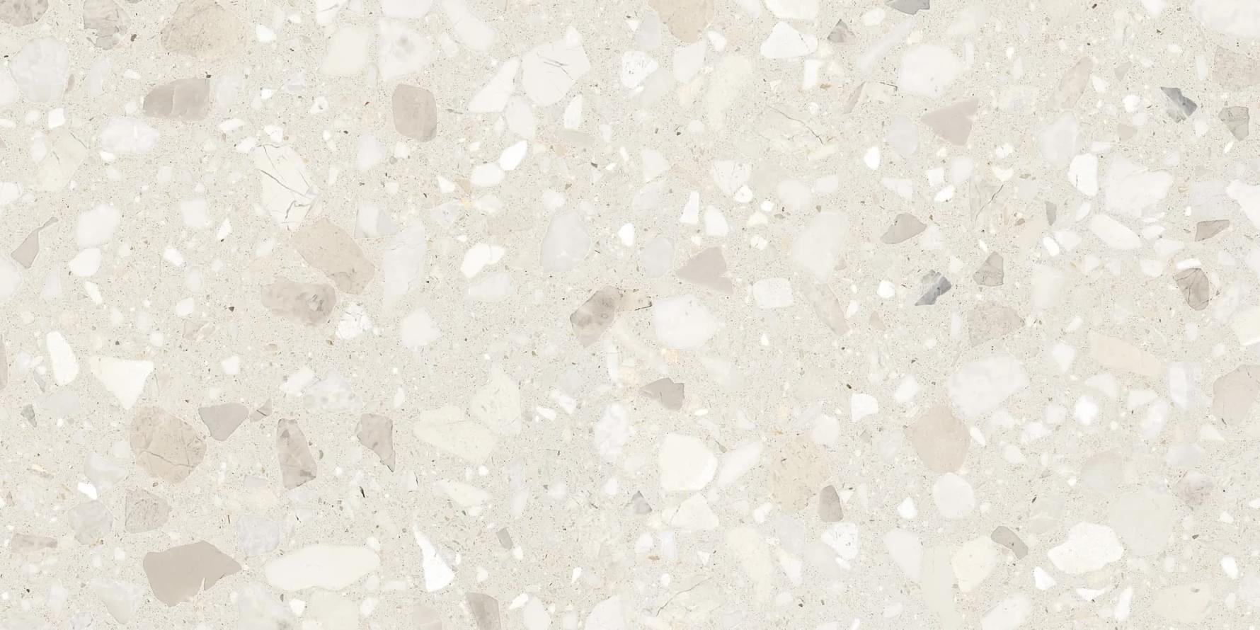Плитка Duna Venetian Terrazo Bianco Levigato 60x120 см, поверхность полированная