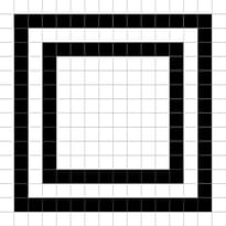 Плитка Dune Black And White Grid 20x20 см, поверхность матовая