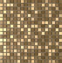Плитка Dune Mosaico Metalic Gold 30.1x30.1 см, поверхность матовая