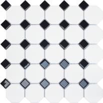 Плитка Dune Mosaico Oxford Black 29.5x29.5 см, поверхность полуматовая