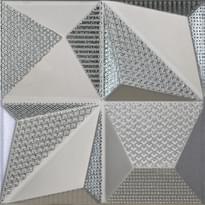 Плитка Dune Shapes 1 Multishapes Silver 25x25 см, поверхность полуматовая