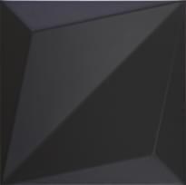 Плитка Dune Shapes 1 Origami Black 25x25 см, поверхность матовая, рельефная