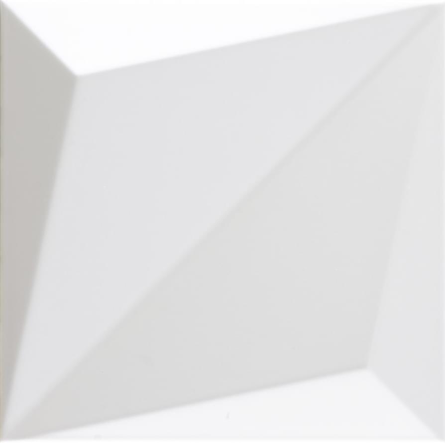 Dune Shapes 1 Origami White Gloss 25x25