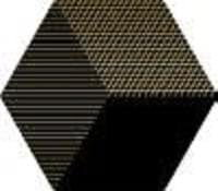 Плитка Dune Shapes 5 Hexaline Mix Black 21.5x25 см, поверхность матовая