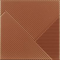 Плитка Dune Stripes Mix Copper 25x25 см, поверхность полуматовая, рельефная