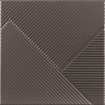 Плитка Dune Stripes Mix Mercury 25x25 см, поверхность полуматовая, рельефная