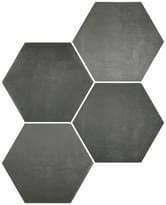 Плитка Durstone Six Cementine Black 23x27 см, поверхность матовая