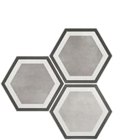 Плитка Durstone Six Cementine Pisa Grey 23x27 см, поверхность матовая