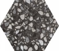Плитка Durstone Six Terazzo Black 23x27 см, поверхность матовая