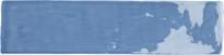 Плитка Ecoceramic Bronx Azul 7.5x30 см, поверхность глянец