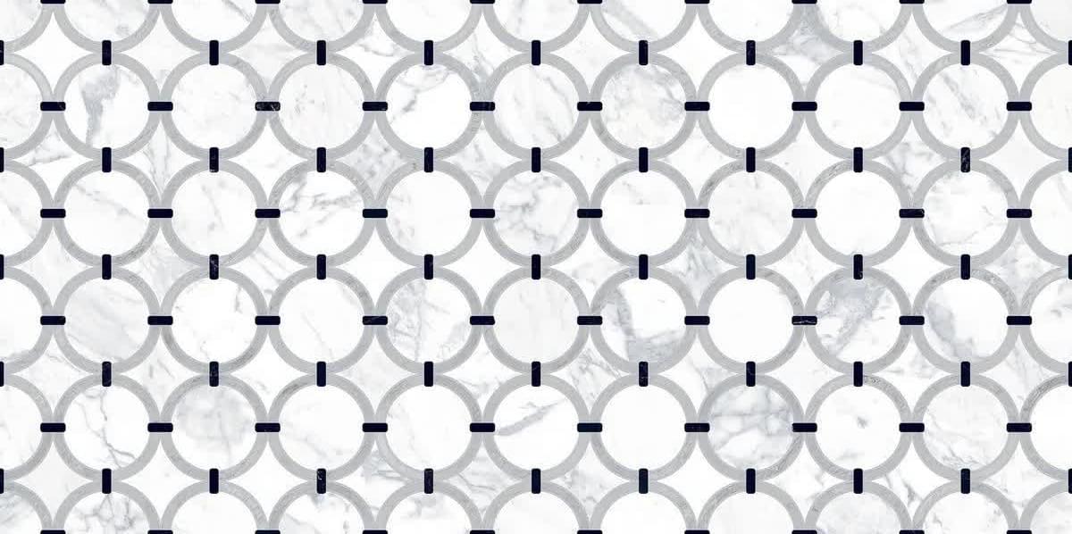 Плитка Edimax Reve Dec Anneaux 60x120 см, поверхность матовая, рельефная