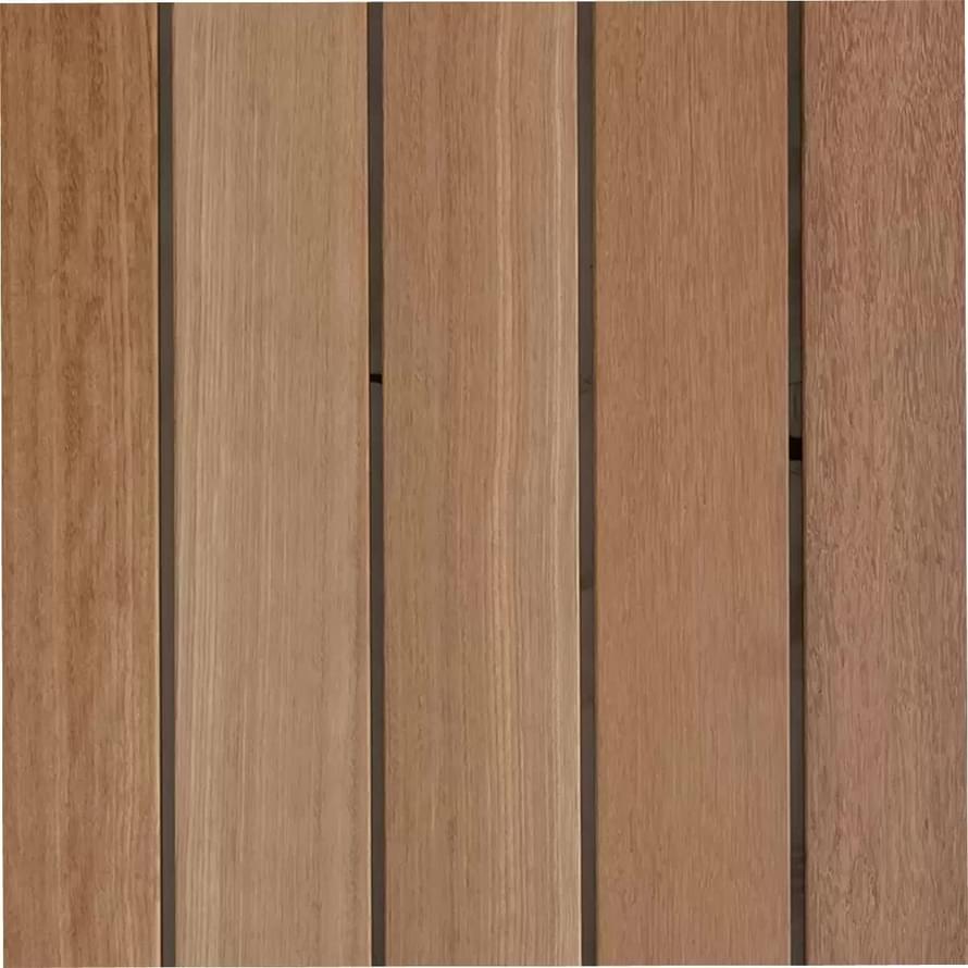 EkzoFloor Кемпас Террасная Доска Без Покрытия 12x120-200 см, поверхность без покрытия, рельефная