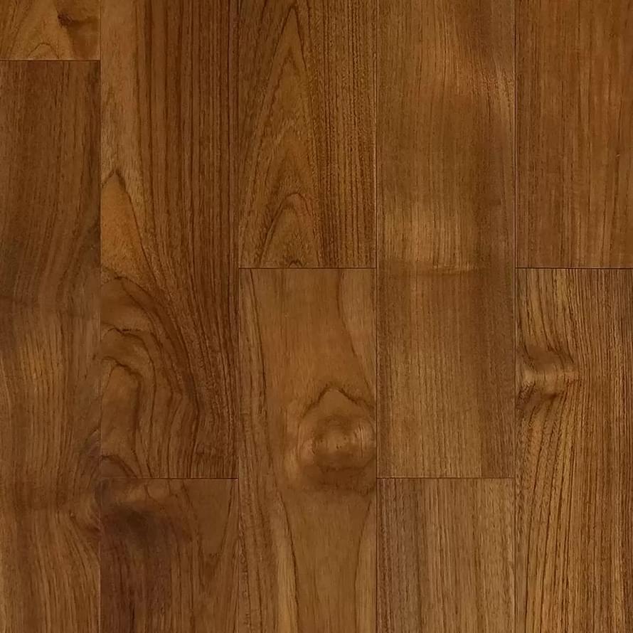 Паркетная доска EkzoFloor Тик Инженерная Доска Лак 12.5x40-120 см, поверхность лак