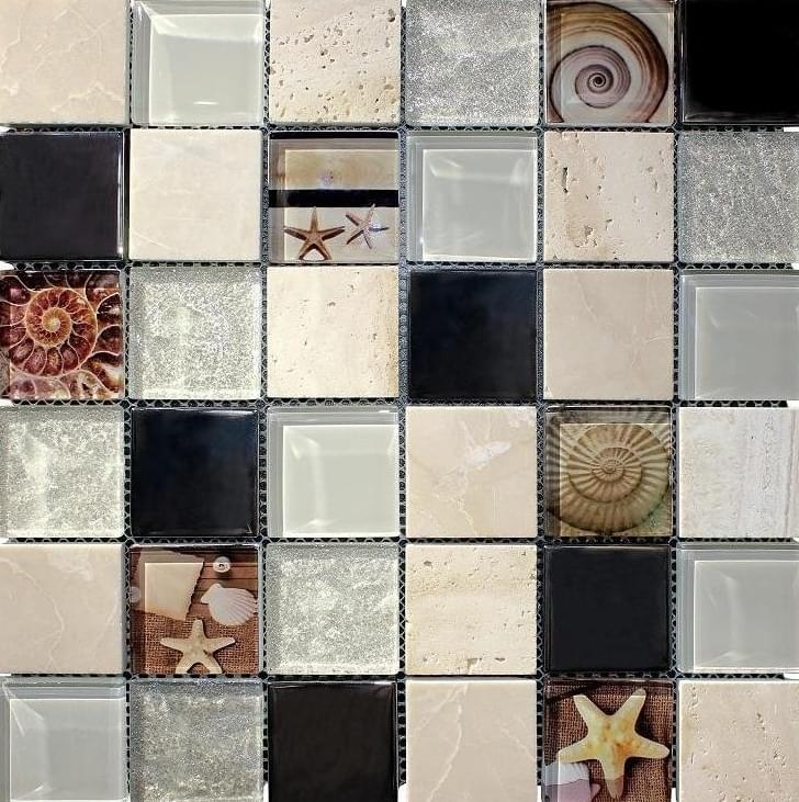 Elegans Mosaic Seashell 30x30