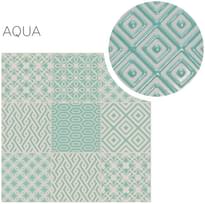 Плитка Elios Clay Pattern Aqua 10x10 см, поверхность глянец