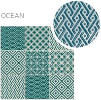 Плитка Elios Clay Pattern Ocean 10x10 см, поверхность глянец